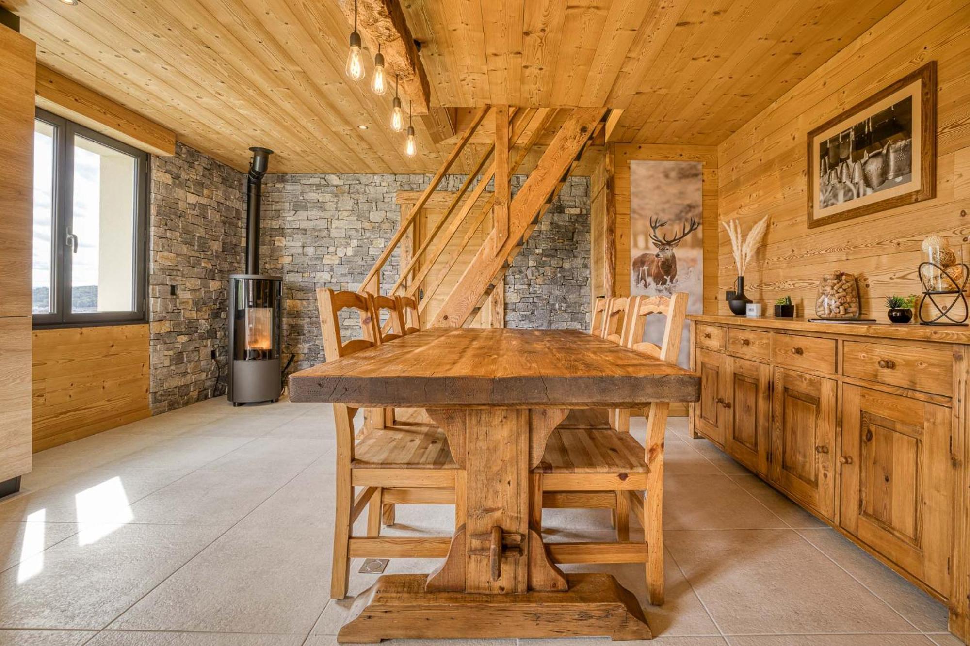 Le Chamois, Chez Le Charpentier D'Antan, La Chaleur Du Bois, Le Calme De La Campagne Lejlighed Epagny Metz-Tessy Eksteriør billede